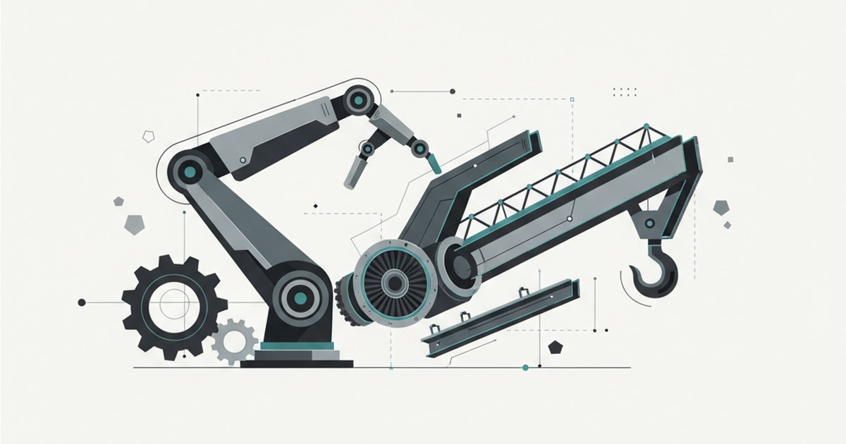 Editorial illustration for: **Capital Equipment Sourcing in Infrastructure Cycles**