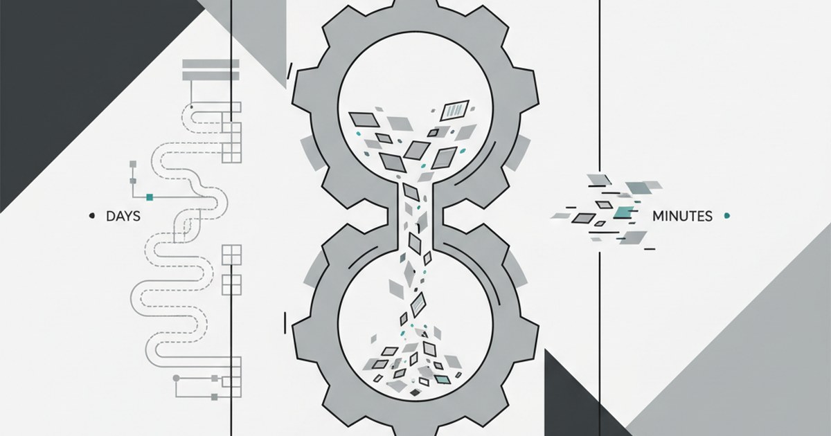 Editorial illustration for: **From Days to Minutes: The New Era of Quote Evaluation**