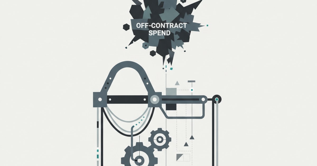Editorial illustration for: **Reining In Off-Contract Spend Through Smart Controls**
