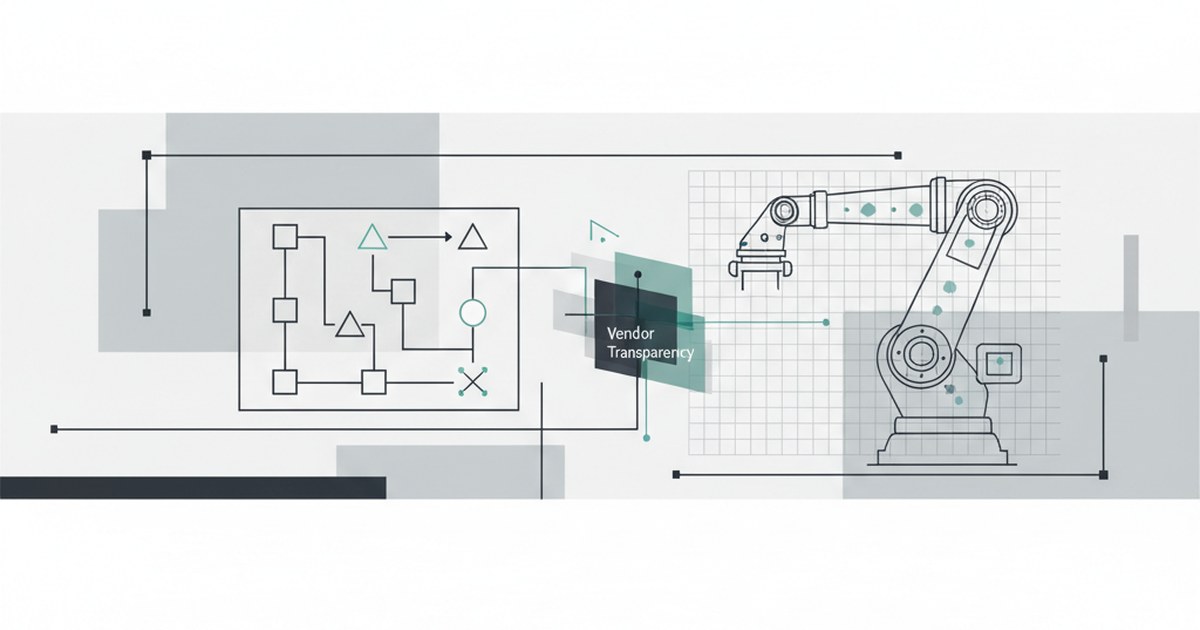 Editorial illustration for: **Vendor Transparency in Capital Equipment Sourcing**